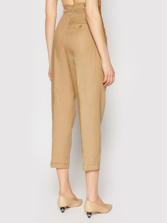 Marella Marella Hlače Domino 31311512 Smeđa Regular Fit