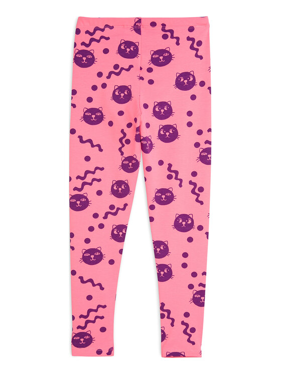 MINI RODINI MINI RODINI Κολάν Squiggly Cats 2513011728 Ροζ Slim Fit