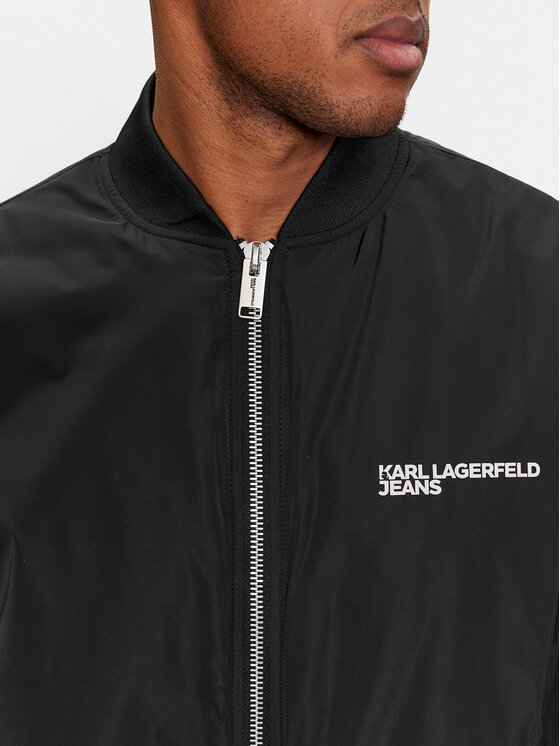 Karl Lagerfeld Jeans Karl Lagerfeld Jeans Bomberjacke 240D1503 Schwarz Regular Fit