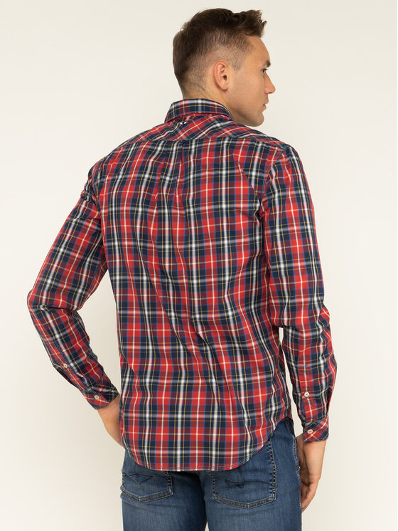 Napapijri Napapijri Camicia Goayo N0YITV1 Rosso Regular Fit