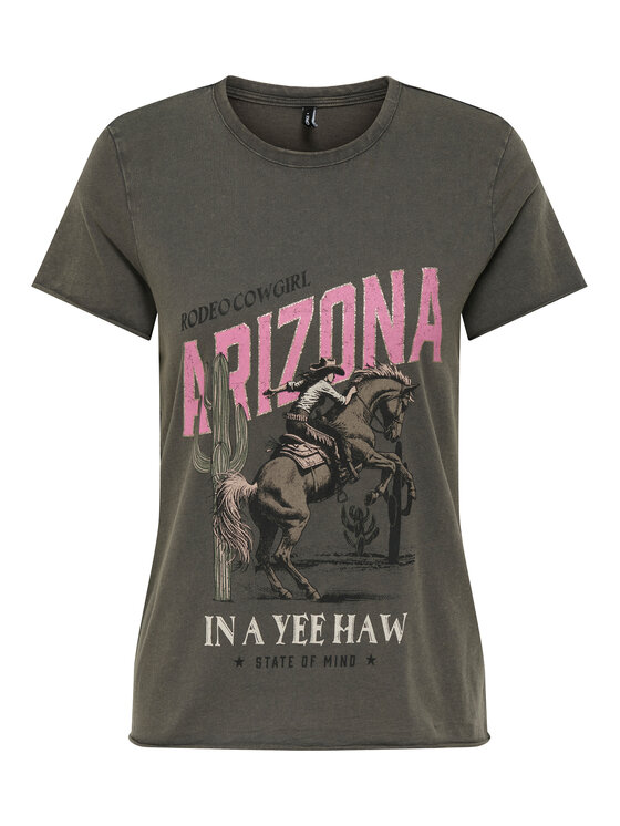 ONLY ONLY T-shirt Lucy 15215721 Siva Regular Fit