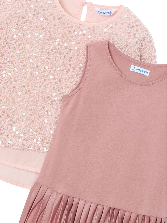 Mayoral Mayoral Vestito da giorno 4925 Rosa Regular Fit