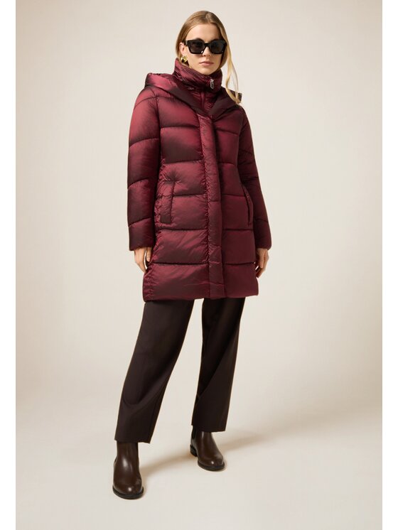 Oltre Oltre Kurtka puchowa F018J000237N036 Bordowy Baggy Fit