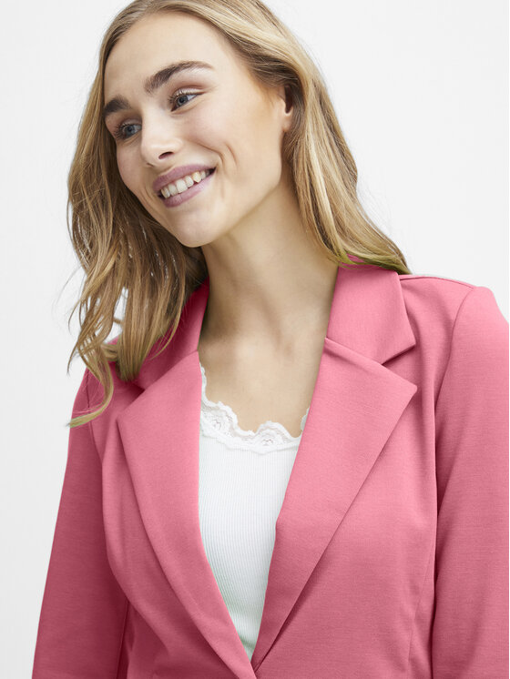 Fransa Fransa Marynarka 20605896 Różowy Regular Fit