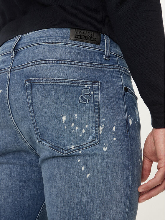 KARL LAGERFELD KARL LAGERFELD Jeans hlače 265801 544832 Mornarsko modra Slim Fit