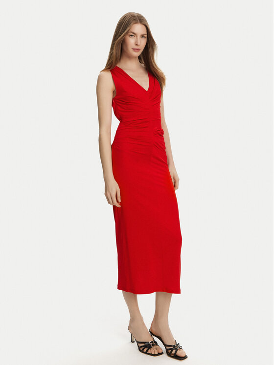 Marella Marella Φόρεμα κοκτέιλ Harald 2513621022 Κόκκινο Slim Fit