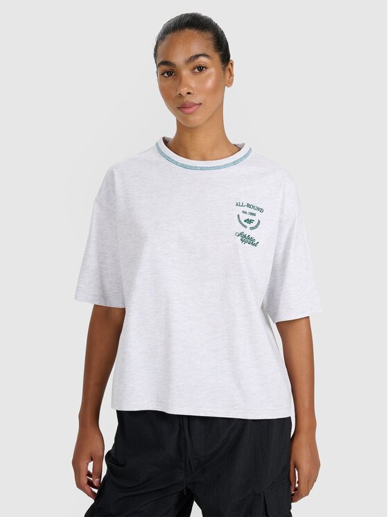 4F 4F T-shirt 4FRSS25TTSHF2979-26M Grigio Oversize