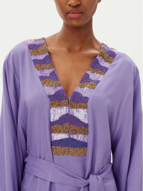 LOLA CASADEMUNT LOLA CASADEMUNT Letní šaty LS2516035 Fialová Regular Fit