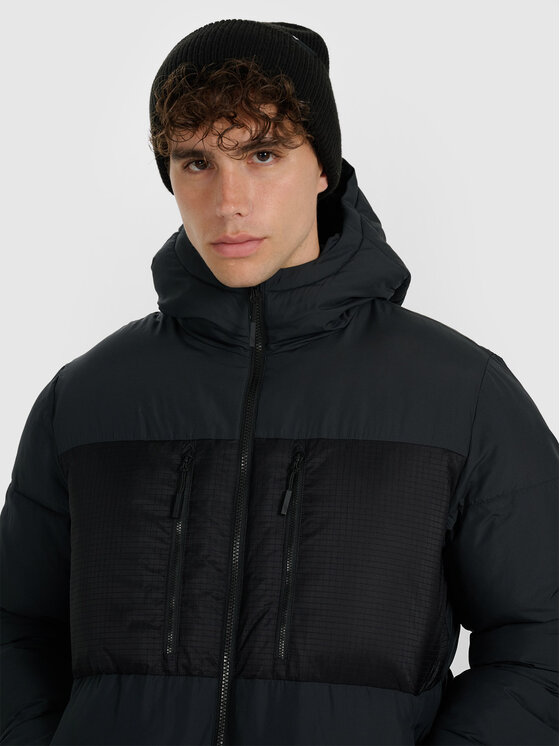 4F 4F Kurtka puchowa APRES SKI Czarny Regular Fit