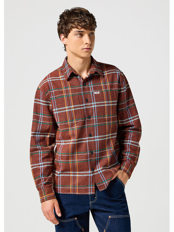 Lee Lee Koszula NON FRAYED PLAID SHIRT Kolorowy Regular Fit