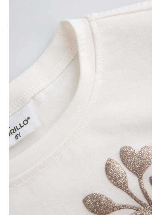 Coccodrillo Coccodrillo T-Shirt ZC5143103WGK-003 Écru Regular Fit