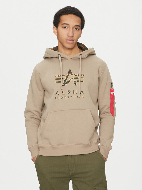 Alpha Industries Mikina Camo Tpu 146337 Béžová Regular Fit