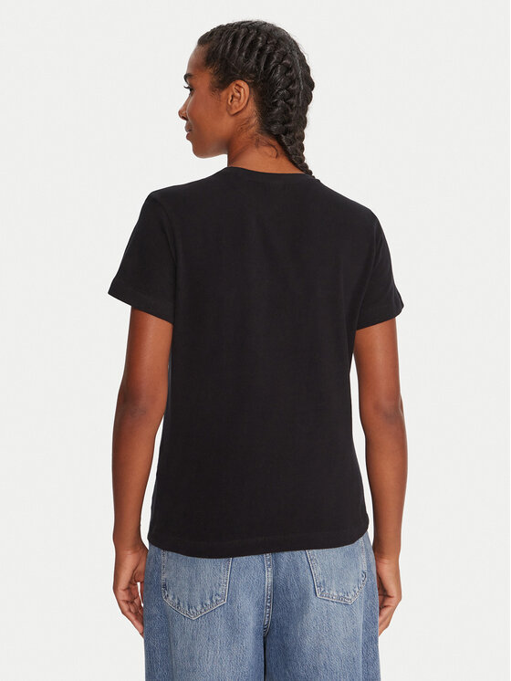 Guess Guess T-Shirt V5BI02 KCBF1 Czarny Regular Fit