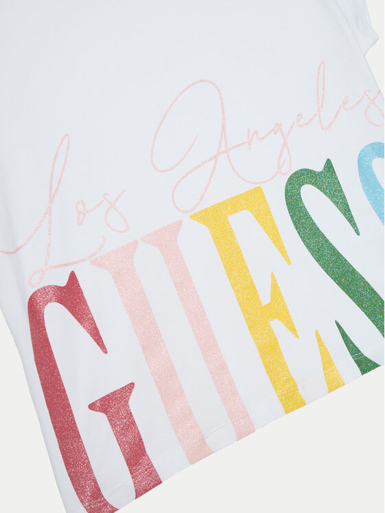 Guess Guess T-shirt J5RI00 K6YW4 Bijela Regular Fit