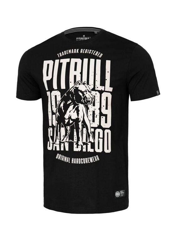 PITBULL PITBULL T-Shirt Koszulka San Diego Dog M Czarny Regular Fit