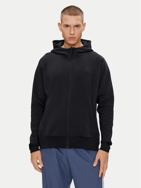adidas Mikina IN5089 Čierna Loose Fit