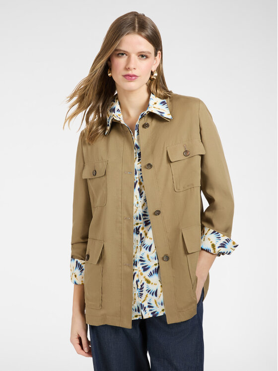 Elena Mirò Elena Mirò Giacca di transizione R003P000127N022 Marrone Regular Fit