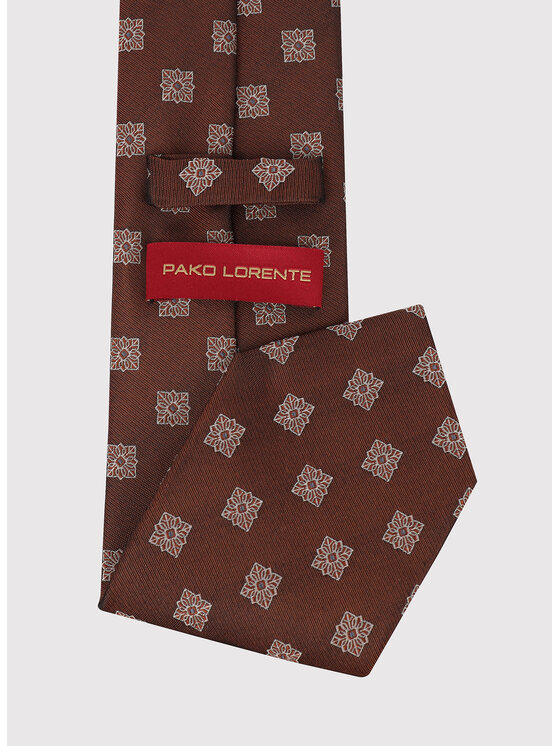 Pako Lorente Pako Lorente Krawat P26WP-KX-005 Brązowy