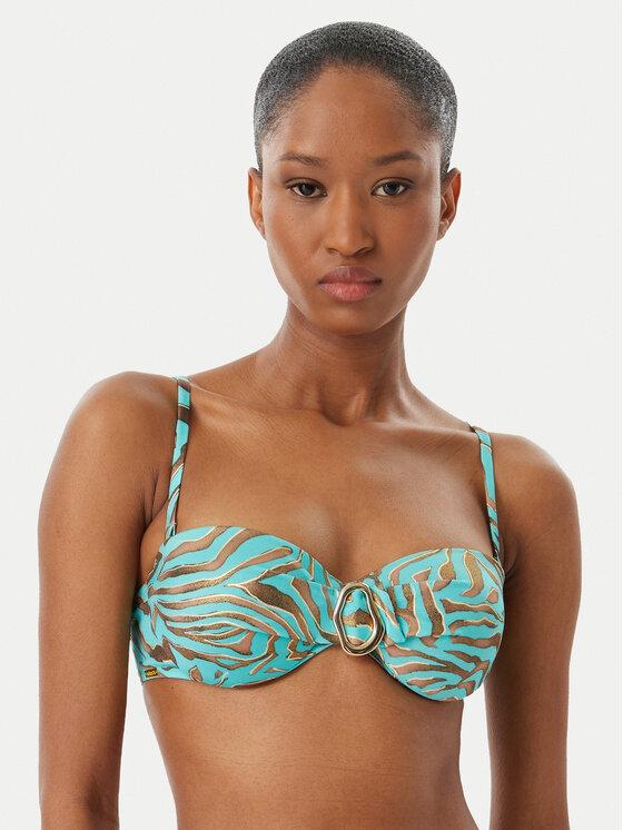 Selmark Selmark Góra od bikini BN716 Turkusowy