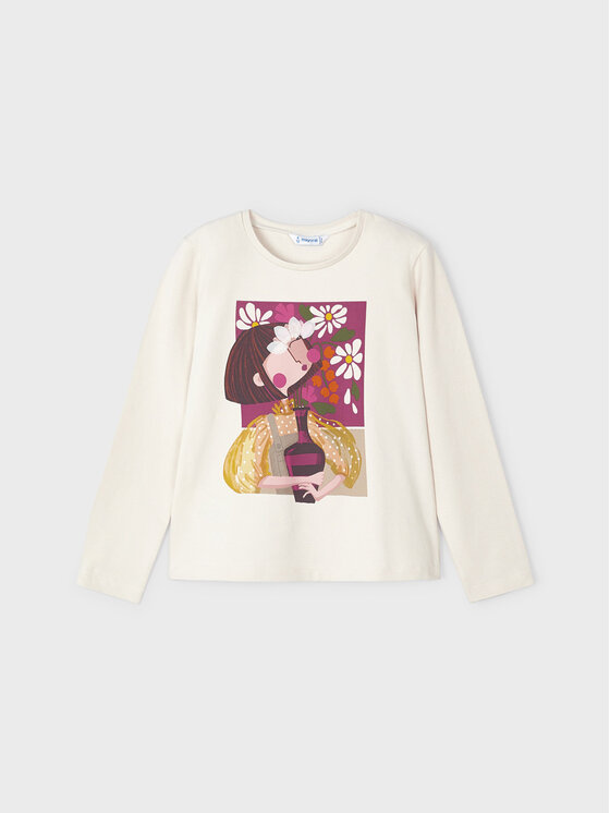 Mayoral Mayoral Majica 4.007 Écru Regular Fit