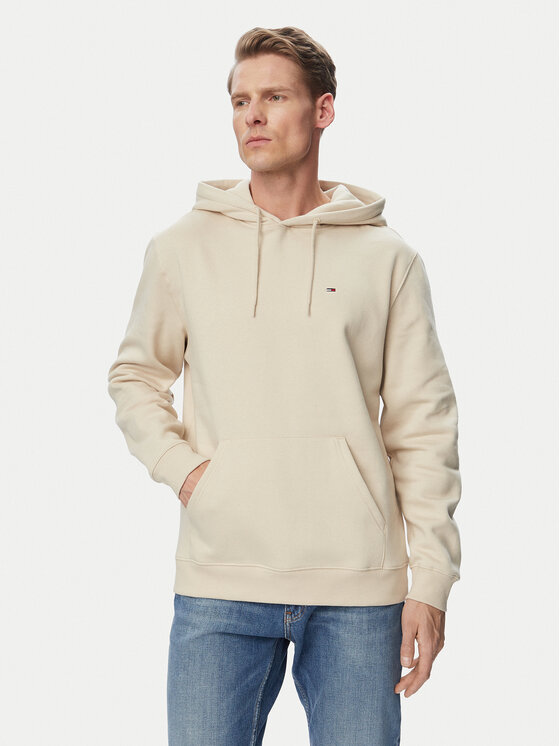 Tommy Jeans Hanorac DM0DM20742 Bej deschis Regular Fit