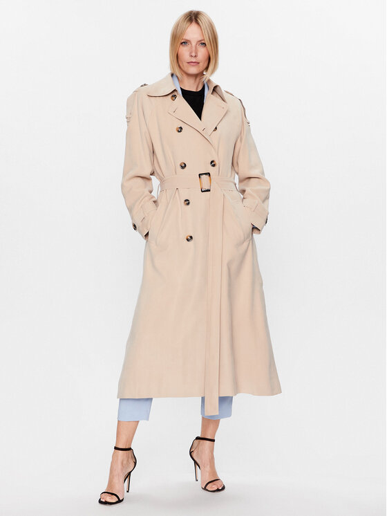 Bruuns Bazaar Trench Adelen BBW3284 Bež Regular Fit