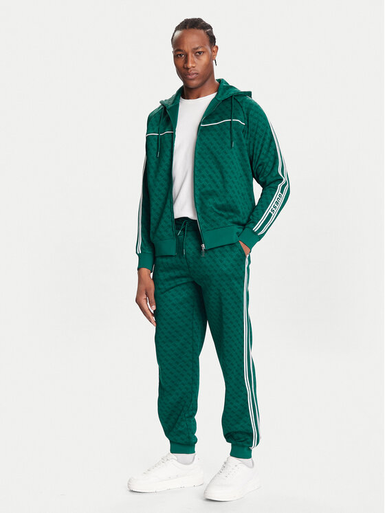 Guess Pantaloni trening Z5BB19 K2042 Verde Regular Fit | Modivo.ro