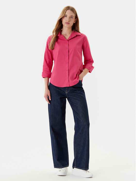 United Colors Of Benetton United Colors Of Benetton Košile 5HAXDQ0AX Růžová Regular Fit