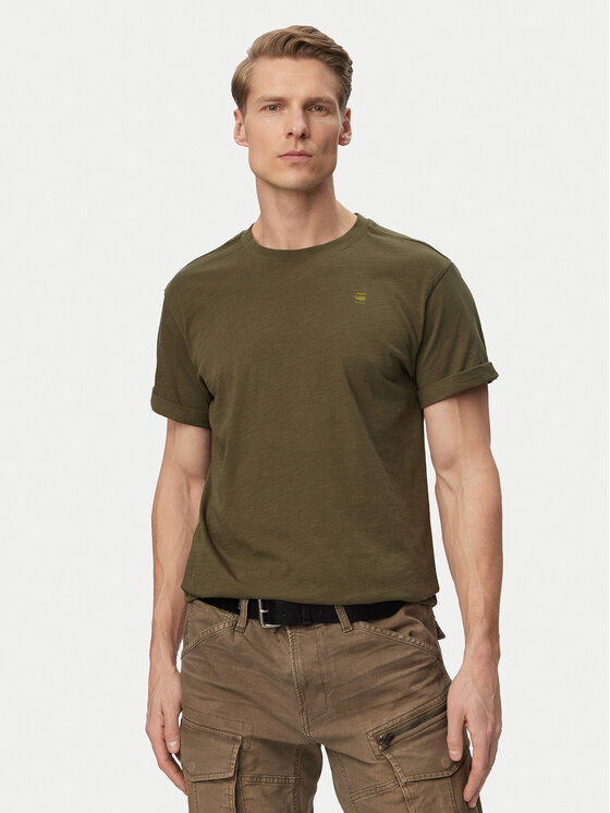 G-Star Raw Tricou Lash Back D26043-C372 Verde Relaxed Fit