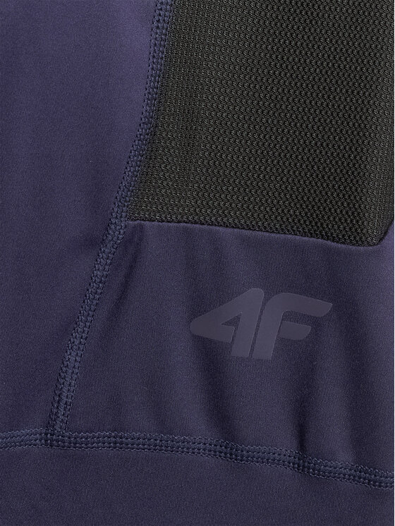 4F 4F Szorty rowerowe ALTERNATIVE PATH Granatowy Slim Fit