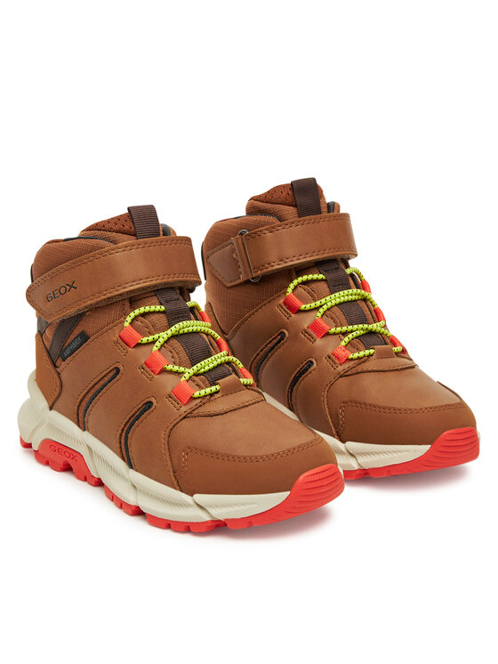 Geox Geox Schnürschuhe J Flexyper Plus J56LCC 0FUME C0616 S Braun