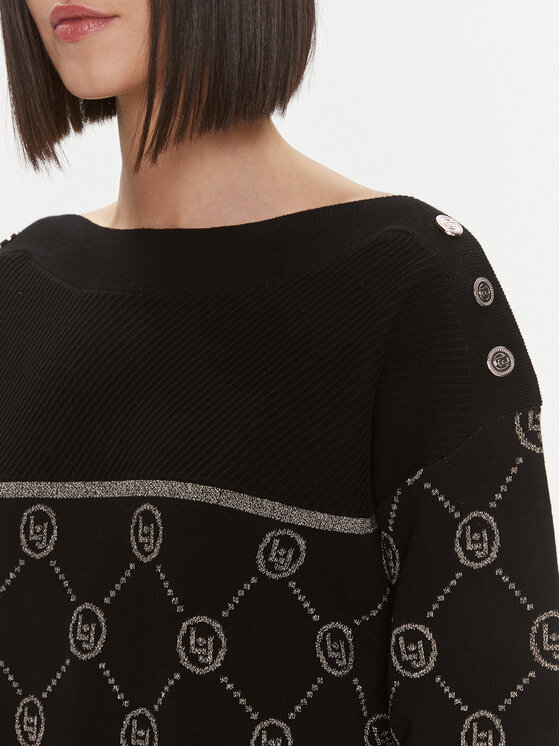 Liu Jo Liu Jo Πουλόβερ TF3204 MA63L Μαύρο Regular Fit