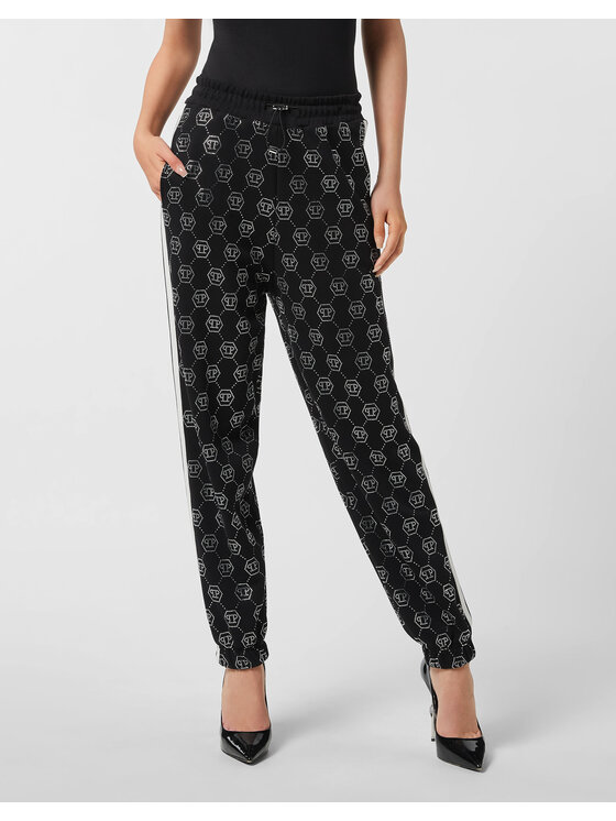PHILIPP PLEIN PHILIPP PLEIN Spodnie dresowe 26351 Czarny Jogger Fit