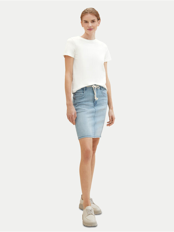 Tom Tailor Tom Tailor Farmer szoknya 1040349 Kék Regular Fit