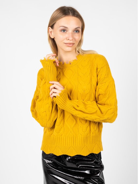 PINKO Pinko Maglione 1G166W Y79B | Chianti Giallo Regular Fit