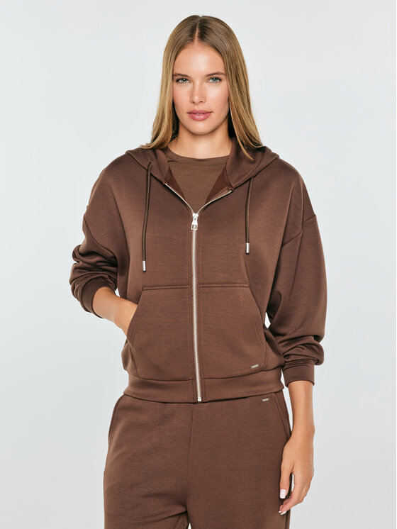 BIG STAR BIG STAR Bluza LUNARASAH Brązowy Basic Fit