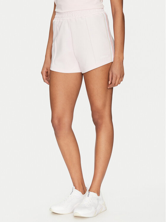 Guess Guess Pantaloni scurți sport V5GD14 KCRU2 Roz Relaxed Fit