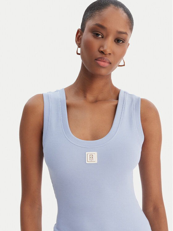 Fracomina Fracomina Top FP26ST2001J40101 Celeste Slim Fit