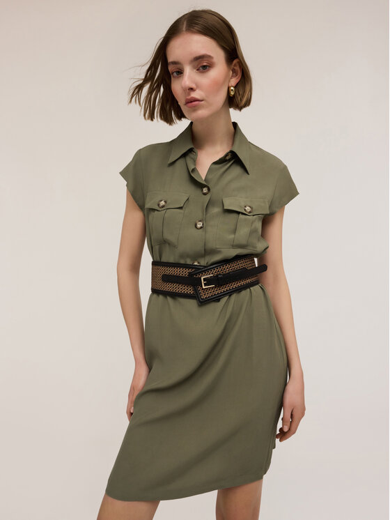 Motivi Motivi Vestito da giorno 7136Q103319N035 Verde Regular Fit