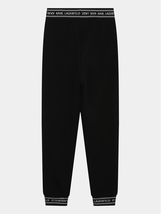 Karl Lagerfeld Kids Karl Lagerfeld Kids Спортивні штани Z30031 S Чорний Regular Fit