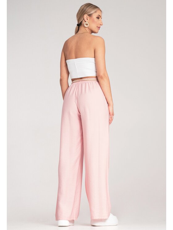 FIGL FIGL Pantaloni di tessuto M1149 Rosa Comfort Fit