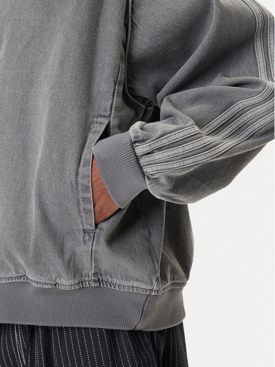 adidas adidas Kurtka jeansowa SST adicolor JW5915 Szary Loose Fit