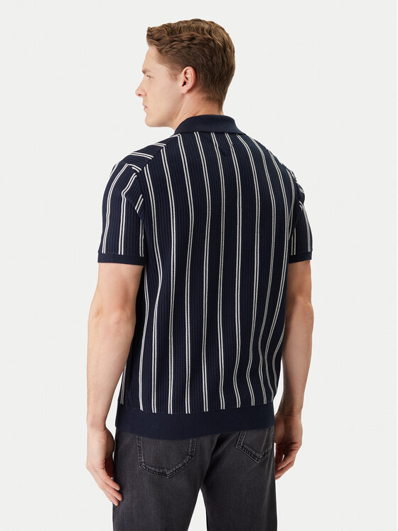 Tommy Hilfiger Tommy Hilfiger Polokošile Vertical MW0MW41949 Tmavomodrá Regular Fit