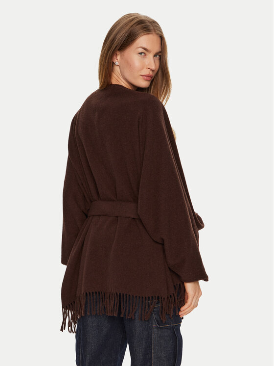 Max Mara Leisure Max Mara Leisure Pontšo Martora 2426736028 Pruun Relaxed Fit