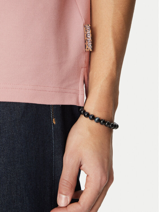 Just Cavalli Just Cavalli Polo marškinėliai 78OAGT01 Rožinė Regular Fit