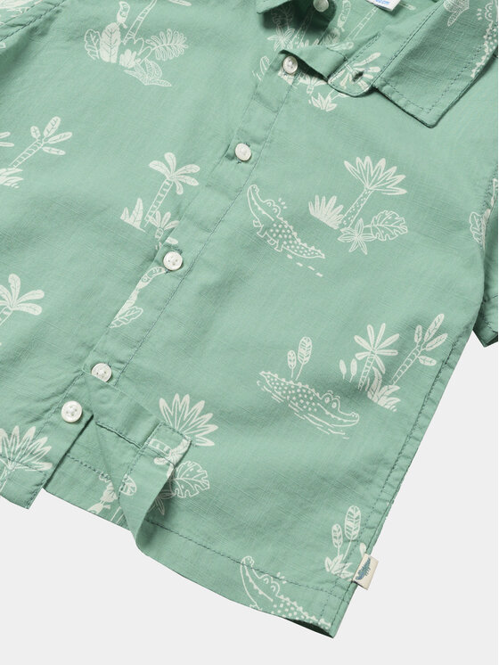Mayoral Mayoral Camicia 1112 Verde Regular Fit