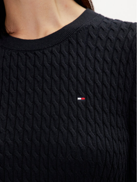 Tommy Hilfiger Tommy Hilfiger Πουλόβερ WW0WW41787 Μαύρο Regular Fit