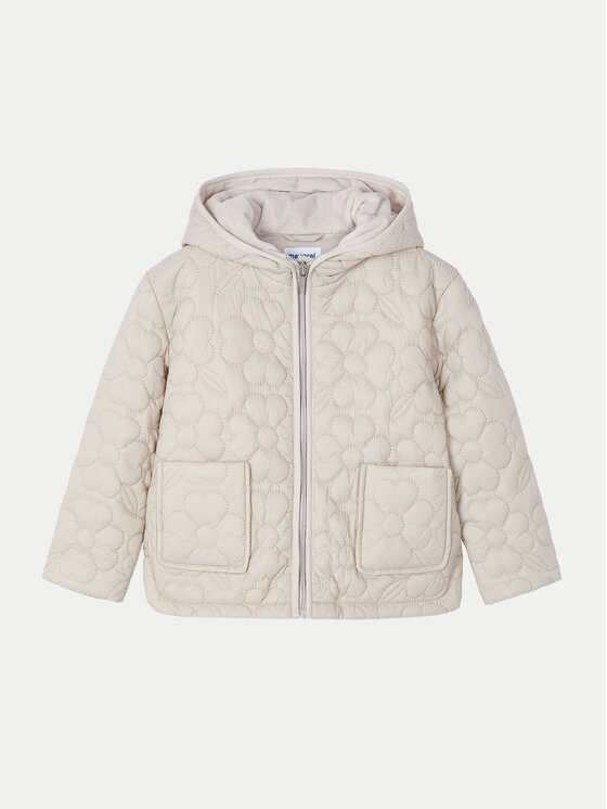Mayoral Mayoral Пухено яке 4495 Бежов Regular Fit