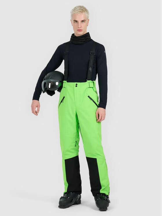 4F 4F Pantaloni da sci 4FWAW25TFTRM0902-41N Verde Regular Fit