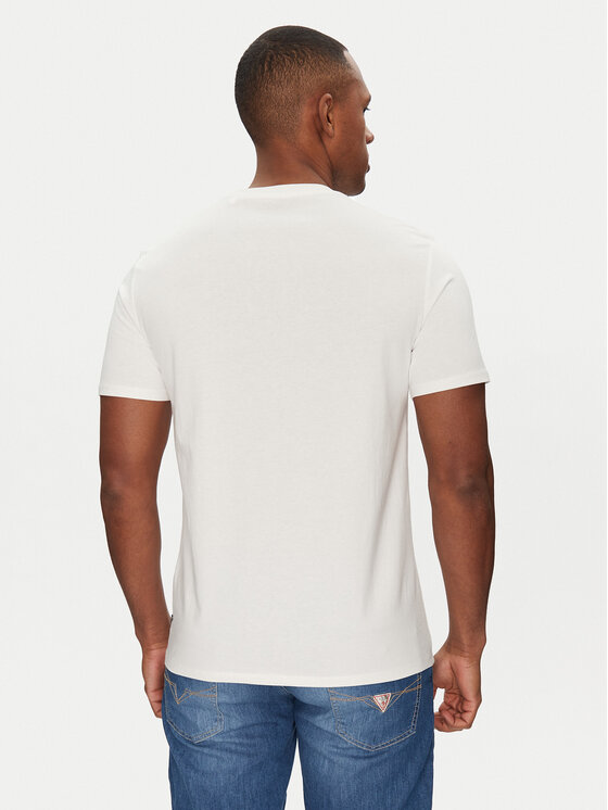 Guess Guess Tričko M5GI33 KBW41 Biela Classic Fit